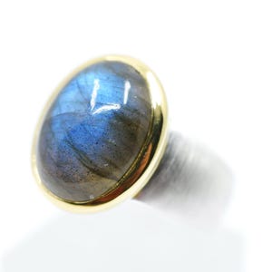 Labradorit Ring Größe 54