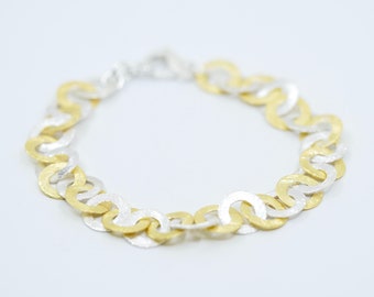 Armband Silber Gold