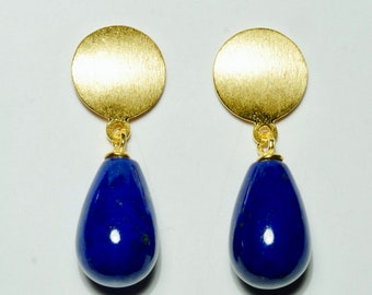 Boucles d'oreilles Lapis Lazuli Or