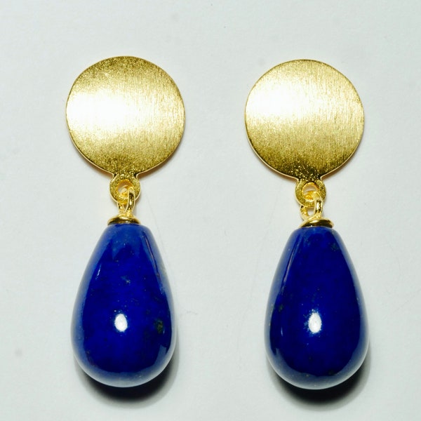 Ohrringe Lapis Lazuli Gold