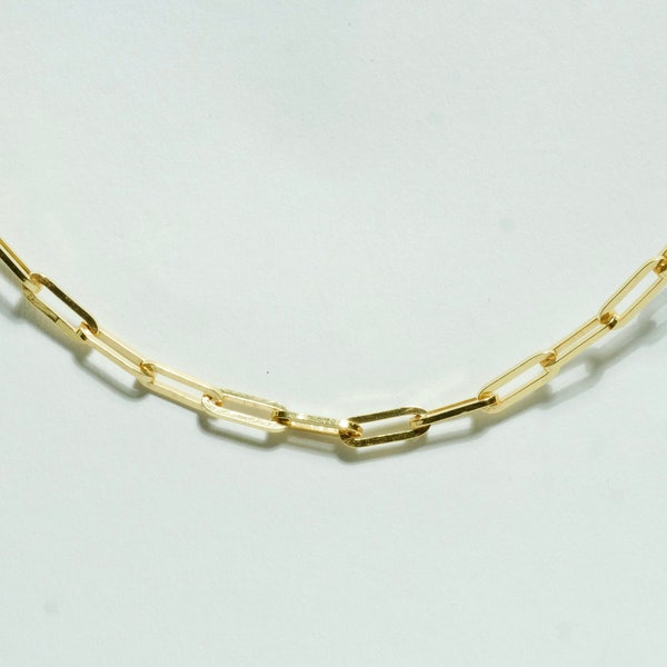 Gold Kette lange Gliederkette 60cm