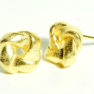 Boucles d&#39;oreilles nœud en or