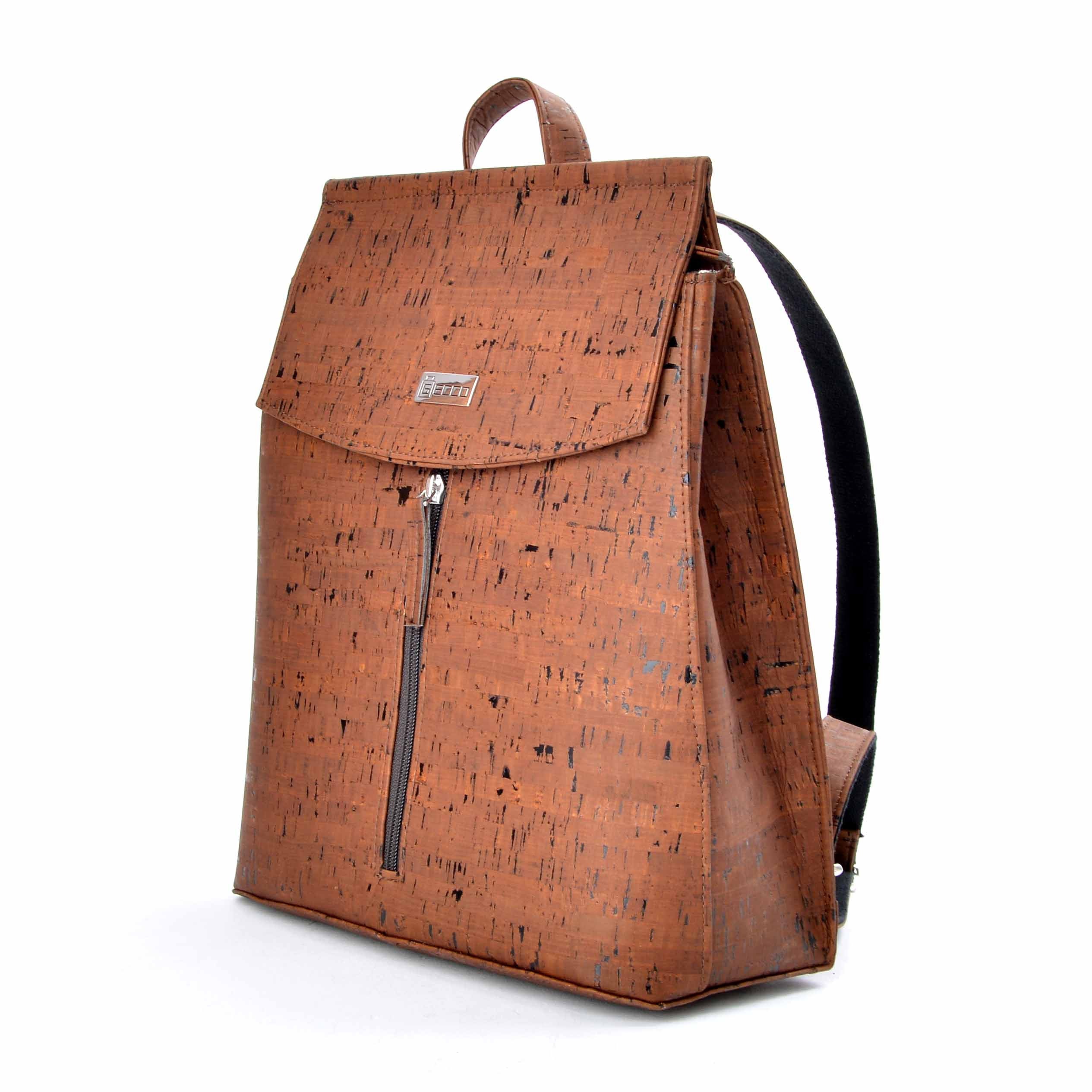 Unique Artisan Cork Backpack Riley Small Cork Backpack - BENT & BREE, Hold Nature main image 3
