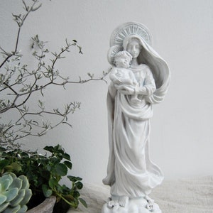 Latex rubber mold/mould for concrete plaster resin and more Virgin Mary with child