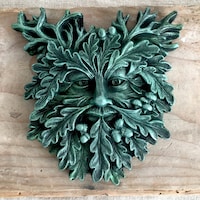Greenman Mold, Latex Mould to Make This Small Treeface, Green Man ...