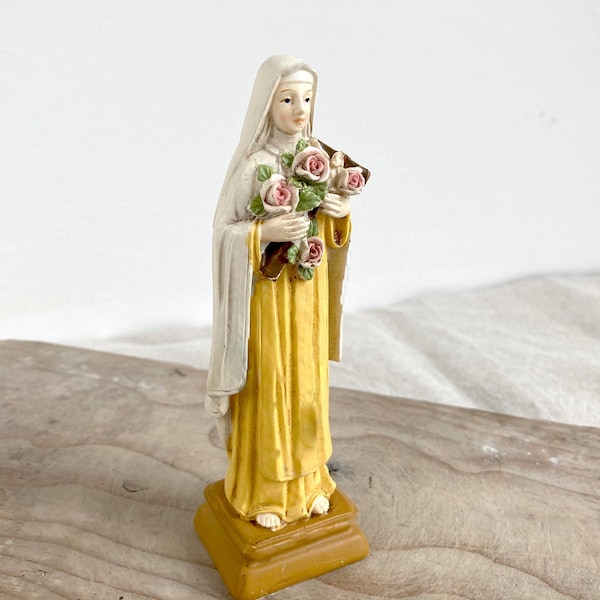 Moule/moule en caoutchouc latex pour béton plâtre résine et plus Vierge Marie avec croix