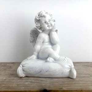 Latex rubber mold/mould for concrete plaster resin and more angel on pillow