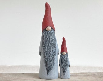 Latex rubber mold/mould for concrete plaster resin and more Scandinavian gnome/nordic nisse set of 2 molds