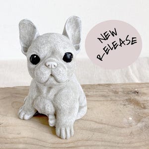 Concrete mold Latex rubber mold/mould for concrete plaster resin and more Cute Puppy