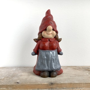 3D Latex mold for concrete plaster resin and more Female gnome (large)