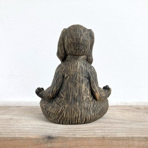 Latex mold 3D mold/mould for concrete plaster resin and more Meditating rabbit image 3