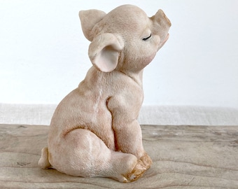 Latex mold 3D mold/mould for concrete plaster resin and more Cutest baby pig