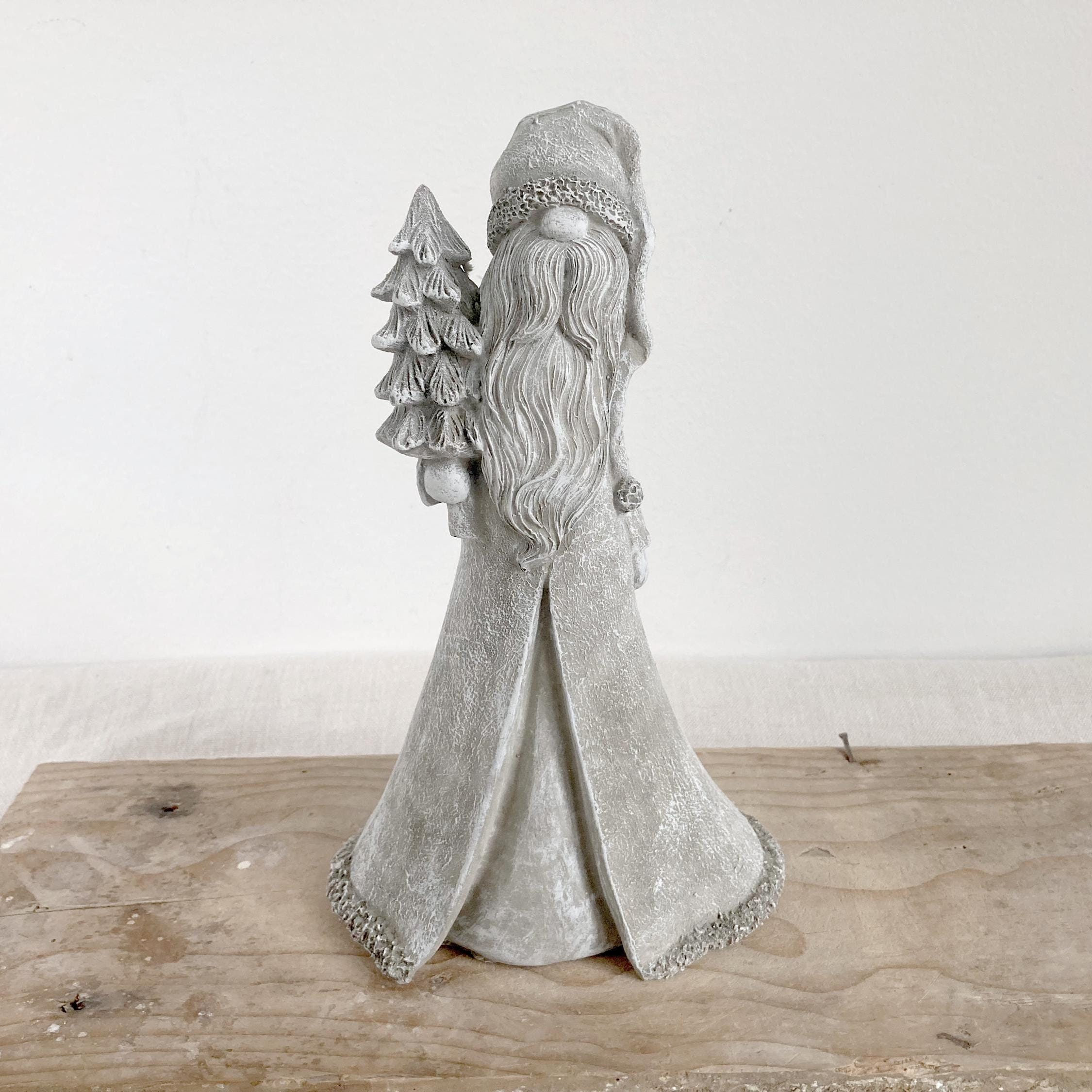 Latex rubber 3D mold for concrete plaster resin and more Large Santa/Gnome