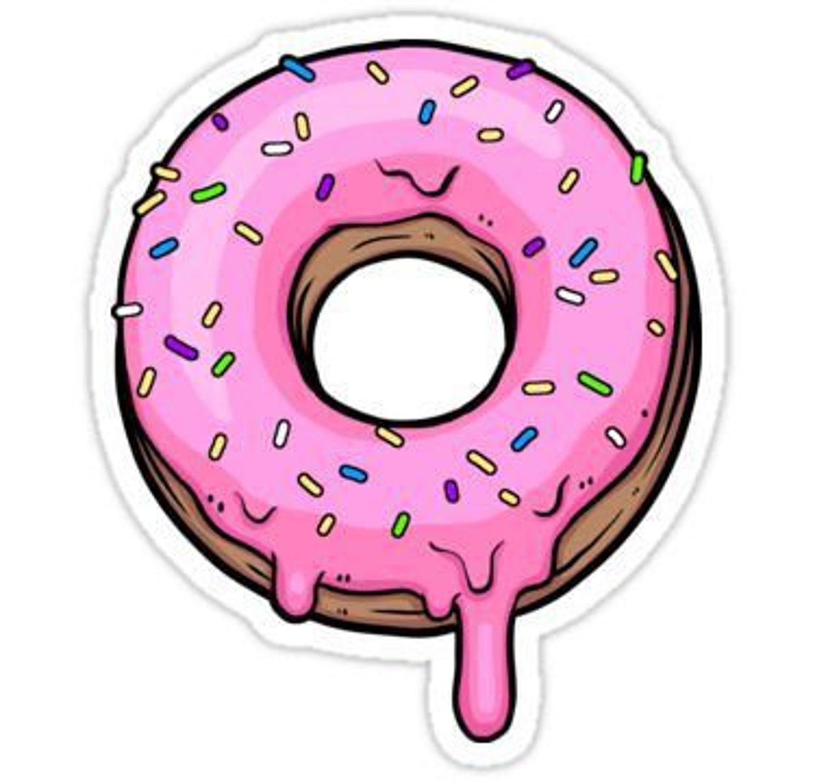 Yummy Cute Donut Vinyl Decal Sticker for cars windows Etsy