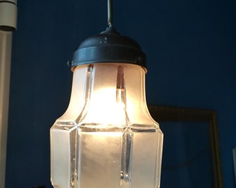 Plafoniere Led Vintage : Milchglas lampe etsy