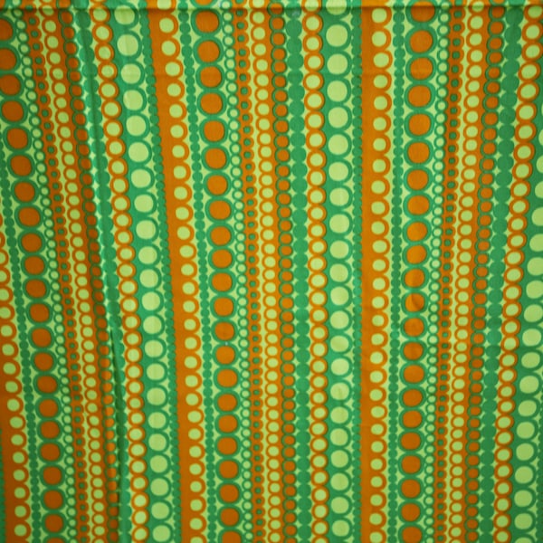 bunter Vintage Stoff grün orange/ B