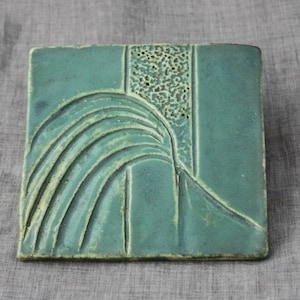 hand-made vintage tile Tile C