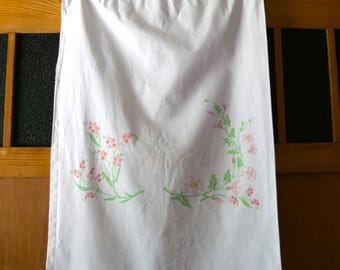 bezaubernder Vintage Wäschebeutel Blütendekor