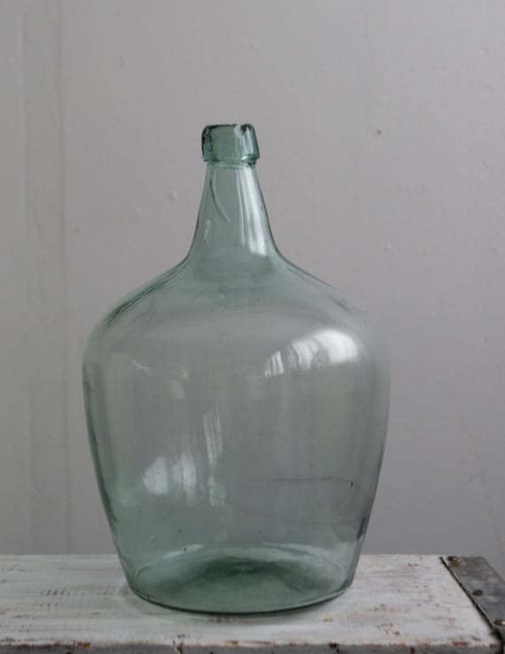 Glasballon bauchige Vintage Weinflasche F
