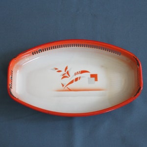 old enamel bread bowl injection molded A