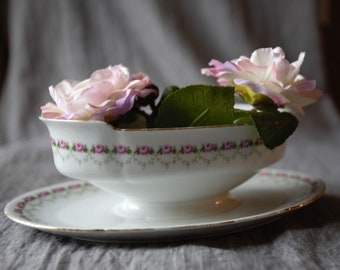 Jugendstil Sauciere mit kleinen Rosen Fürstenberg