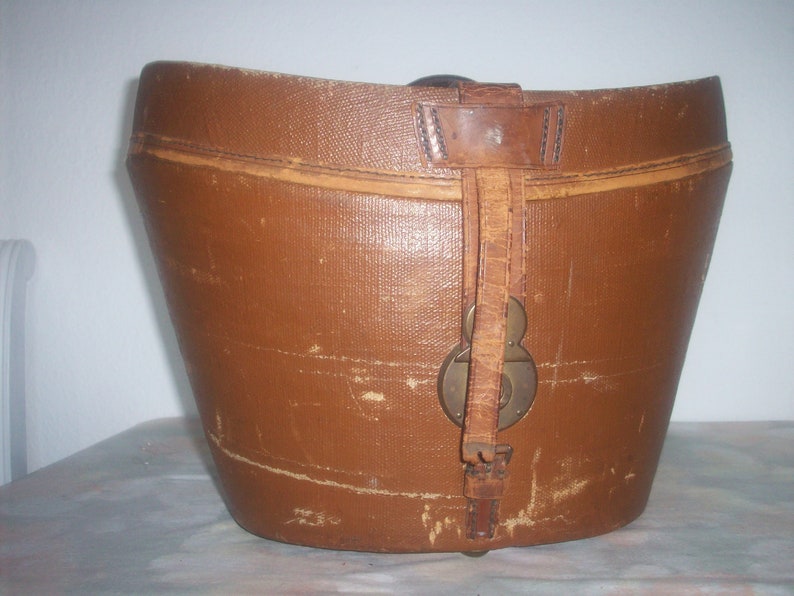 Hutschachtel Koffer für Zylinder Seide Vintage image 2