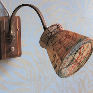 Pair of vintage bedside lamps with shade