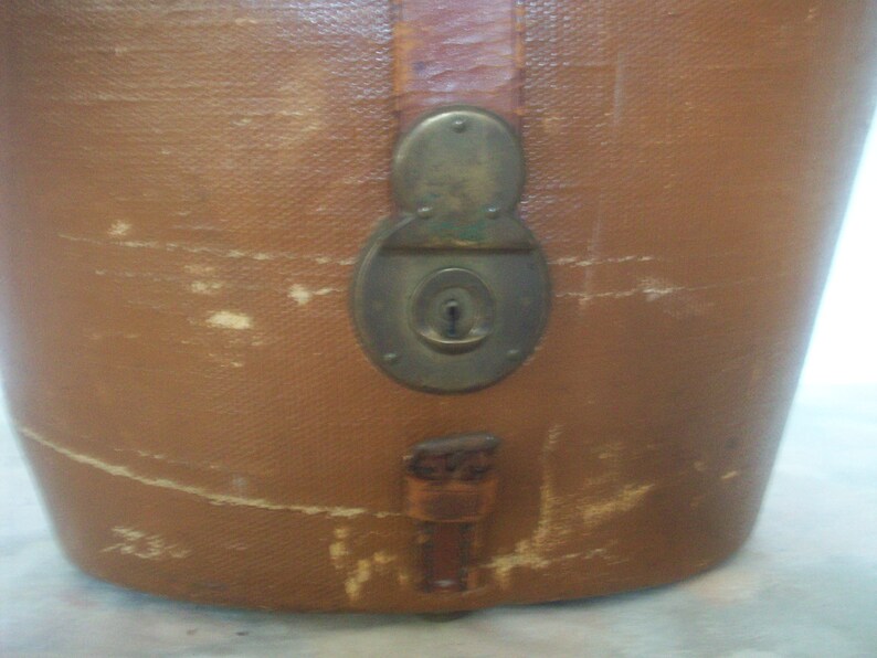 Hutschachtel Koffer für Zylinder Seide Vintage image 3