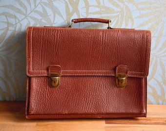 Vintage Aktentasche Leder Laptop Tasche