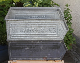 Vintage Zinkkasten Lagerbox Schäfer Kasten Größe 2
