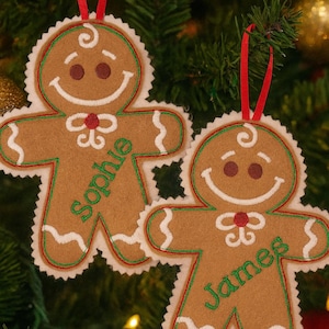 Personalized Gingerbread cookie ornament