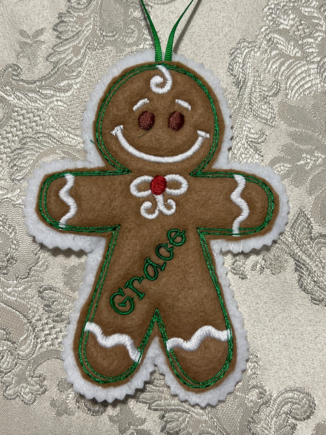 Personalized Gingerbread Cookie Ornament Etsy