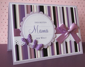 Map for Mother's Day purple | The best mom in the world