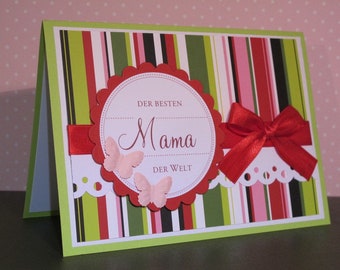 Mother's Day map red/green ~ The best mom in the world