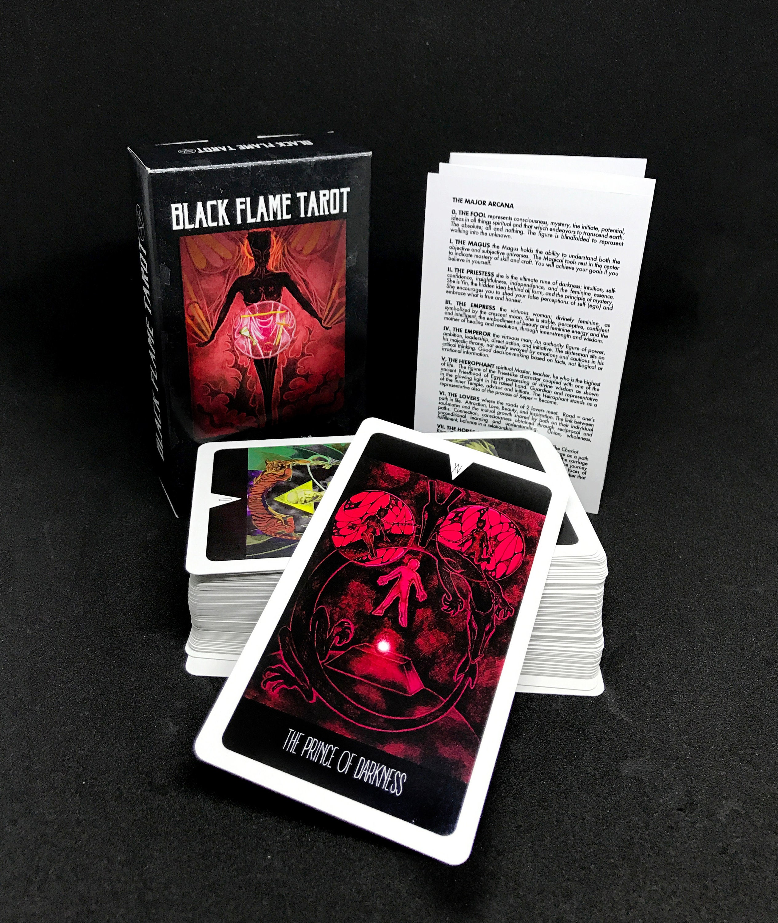 Black Flame Tarot - Etsy