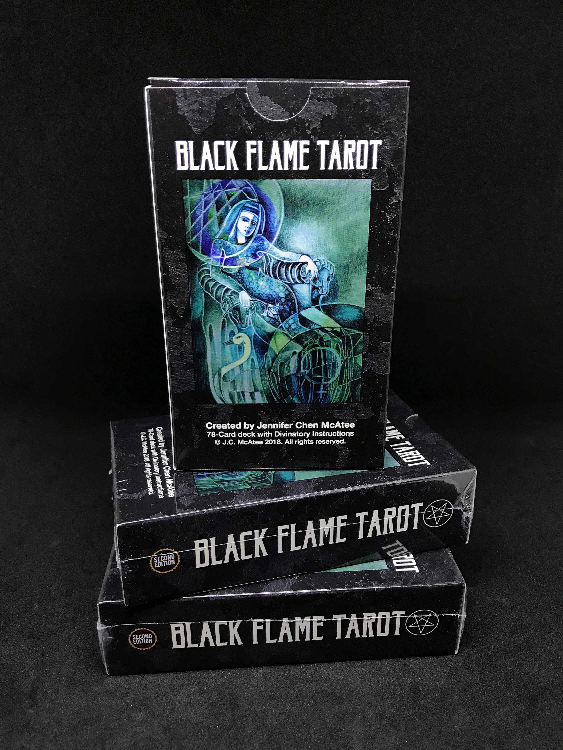 Black Flame Tarot - Etsy