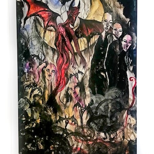 Asmodeo saluda al nuevo amanecer - Impresión digital de bellas artes