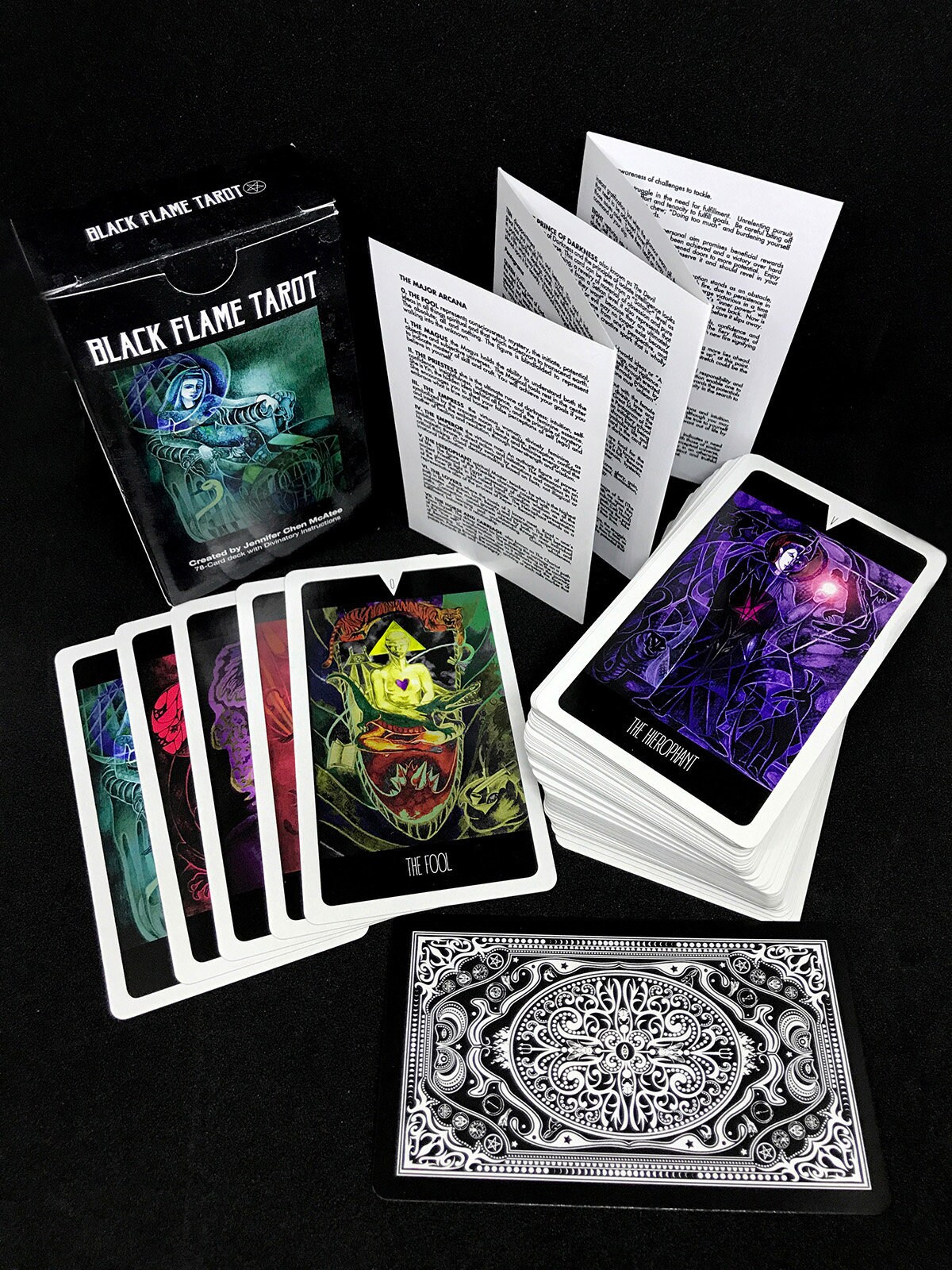 Black Flame Tarot - Etsy