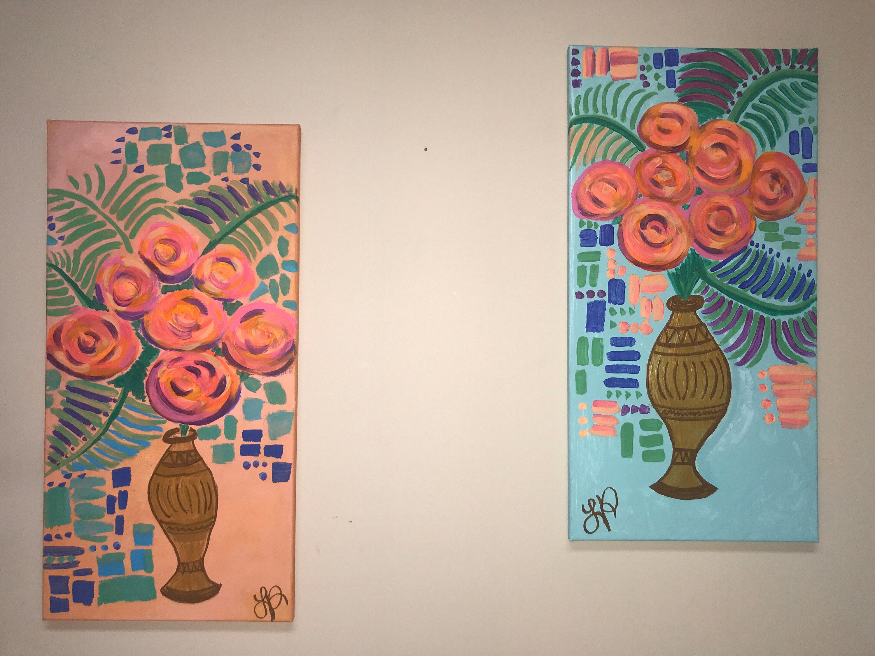 In Bloom Tribal Wall Art Wall decor abstract art painting Etsy