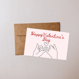 Fröhlichen Valentinstag | Valentinstag Karte | Niedliche Karte | Romantische Valentinstag Karte | Leere druckbare Karte | Liebe/Valentinstag Karte