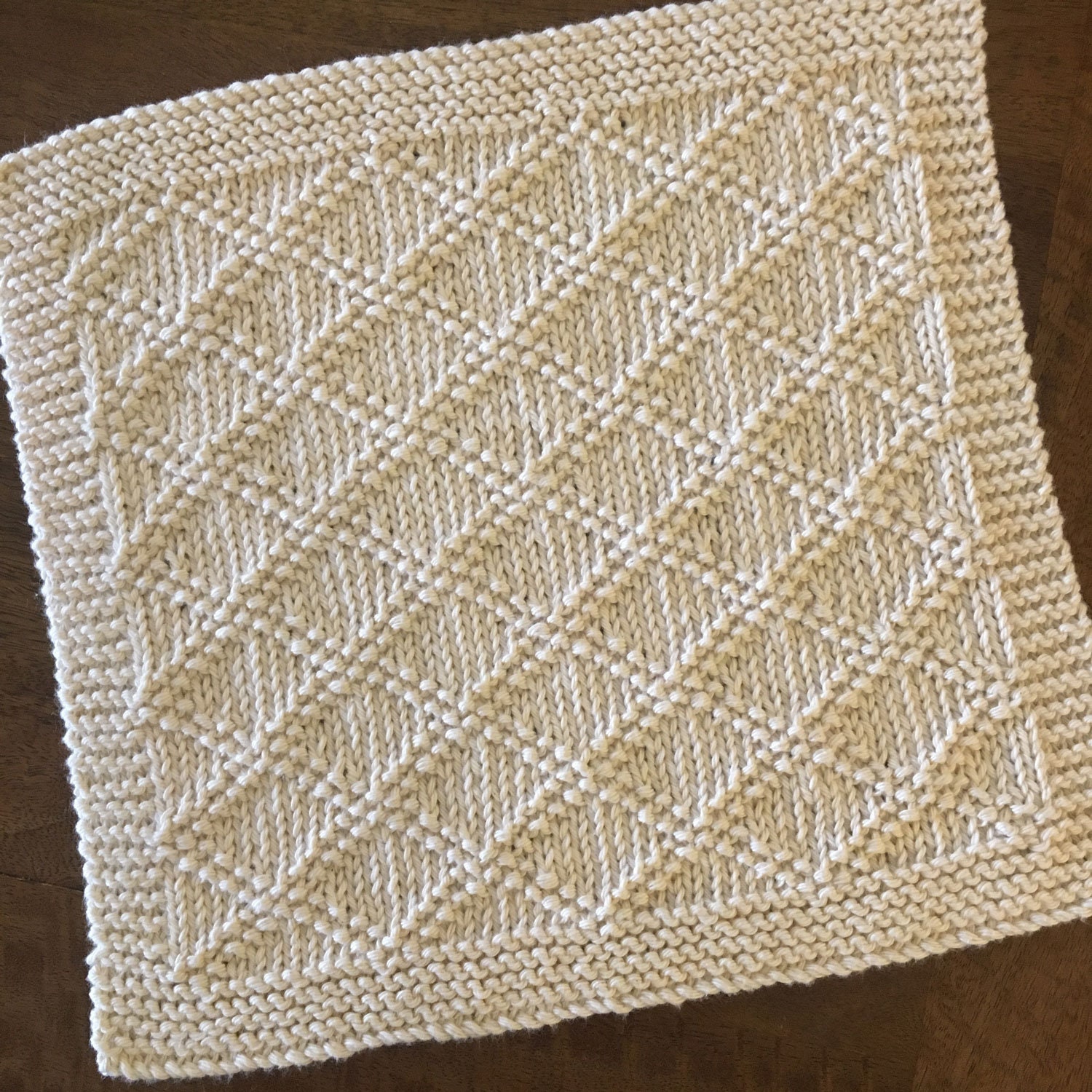 Hand Knitted Dishcloths Set of 4 Knitting Pattern Etsy