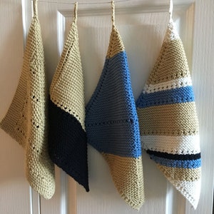 Panacea Hand knitted dishcloths, set of 4 - knitting pattern