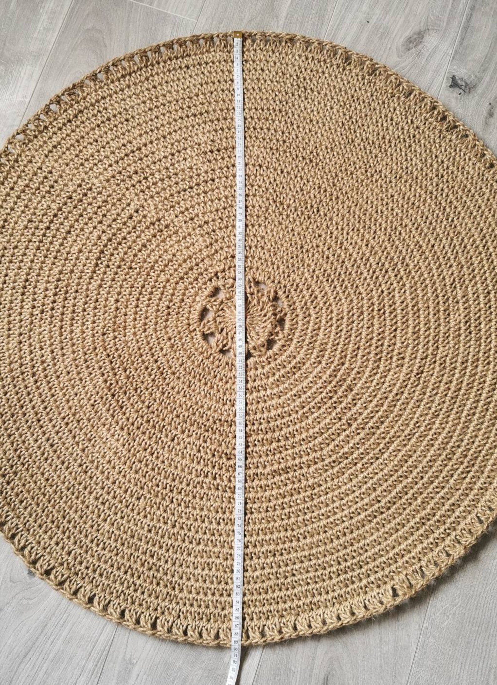 Handmade jute rug Crochet jute rug Rustic style rug 100 Etsy