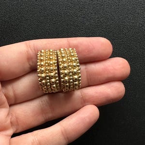 JACQUES ESTEREL Authentic  Vintage Gold Plated Clip On Earrings Made in France