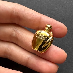 CHRISTIAN DIOR | Vintage  Gold Perfume Pin