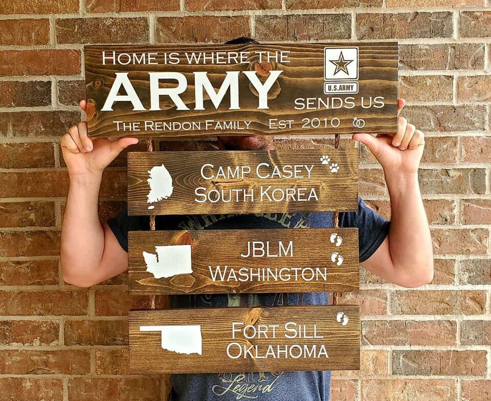Home is Where the Army Sends Us/ Military/ Army Pride/ Etsy