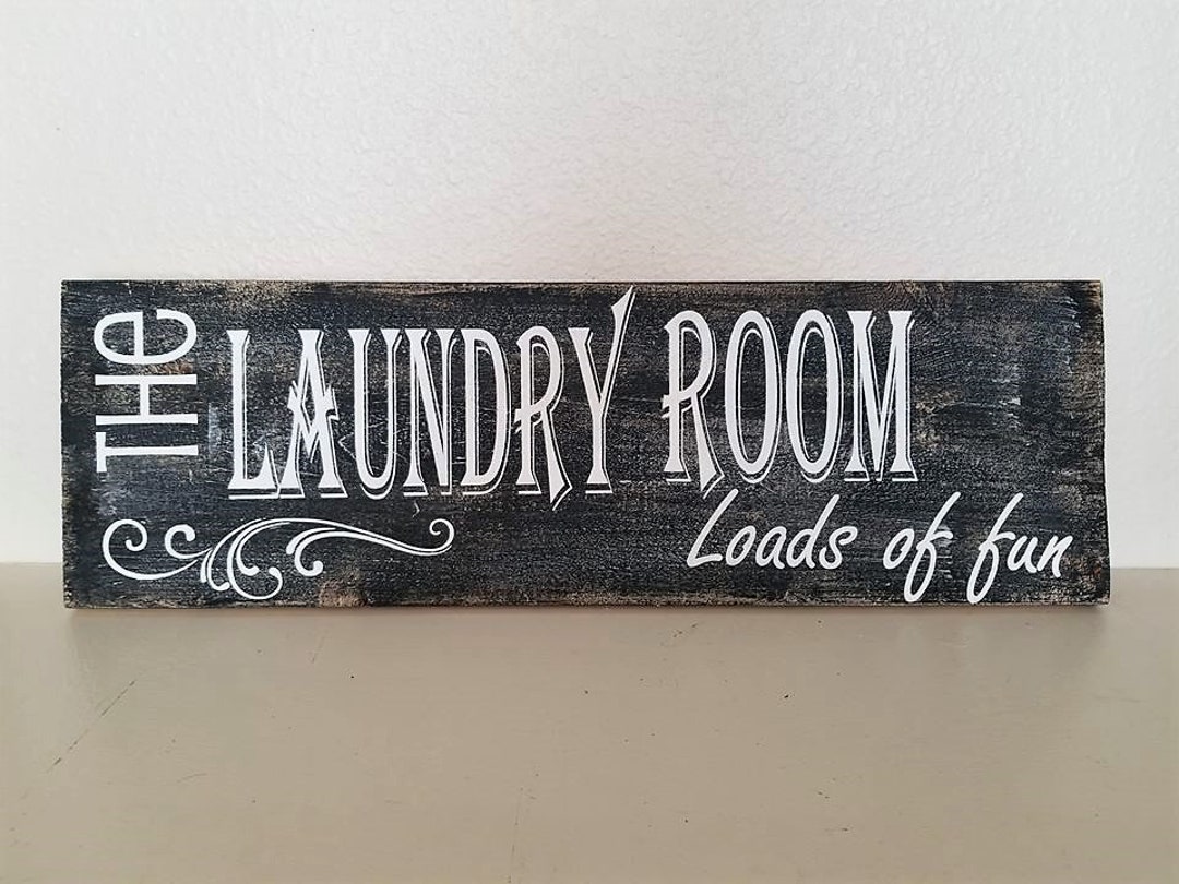 Hand-painted Rustic Laundry Room Sign –wood Decor - Etsy