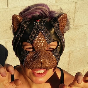 Festival Cat Mask Burning Man Cirque