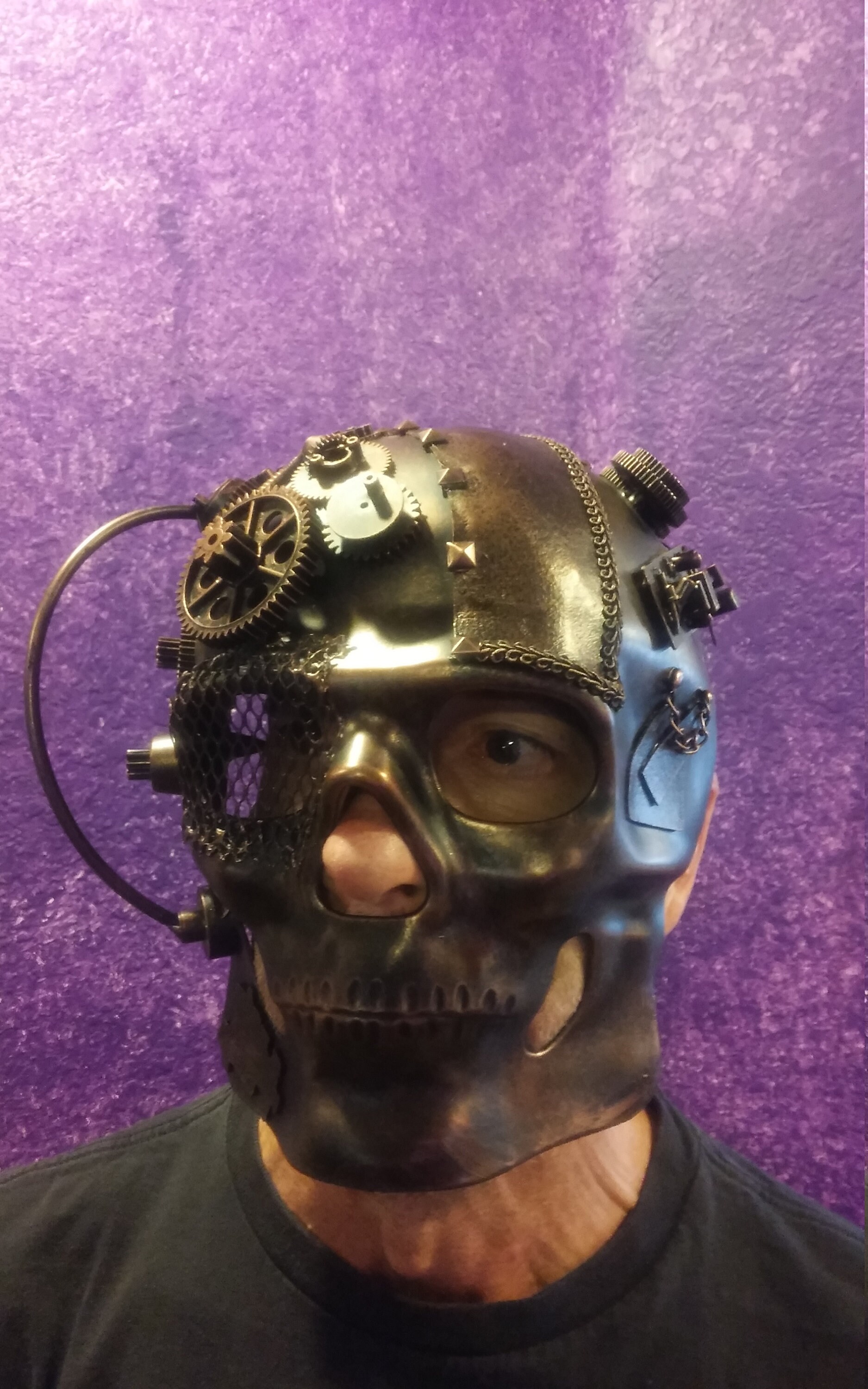 Adult Alien Cyborg Mask Arnold Schwarzeneggar Latex Costume Accessory Robot