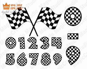 Download Checkered Flag Svg Etsy Download 340 270 Checkerboard Numbers 37arts Net